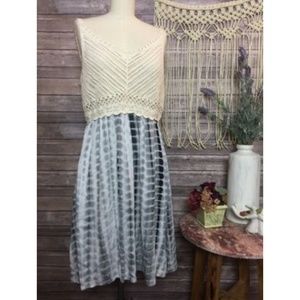 Hem & Thread Crochet Sleeveless Boho Dress